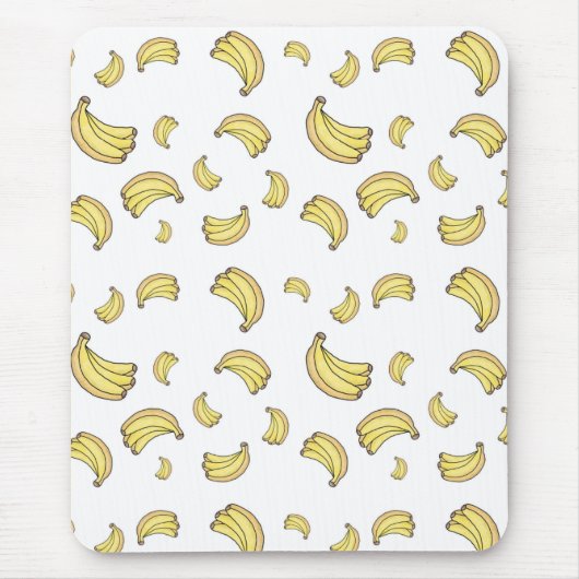 Cute Banana Pattern | Hand Drawn Banana Aesthetic  マウスパッド (正面)