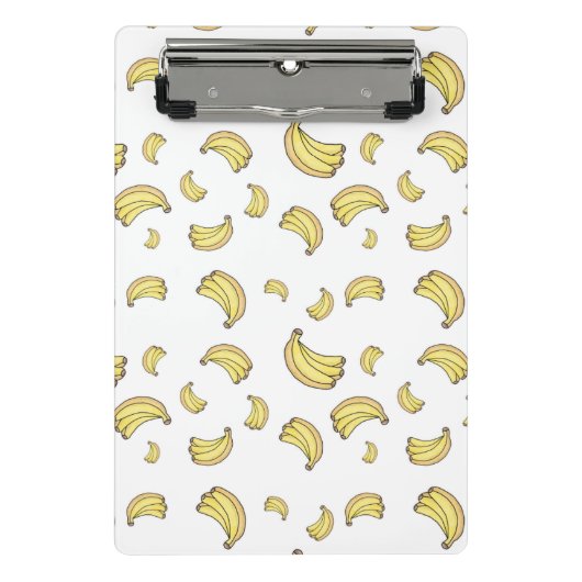 Cute Banana Pattern | Hand Drawn Banana Aesthetic  ミニクリップボード (正面)
