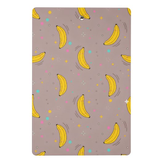 Cute Banana Pattern Mini Clipboard ミニクリップボード (裏面)