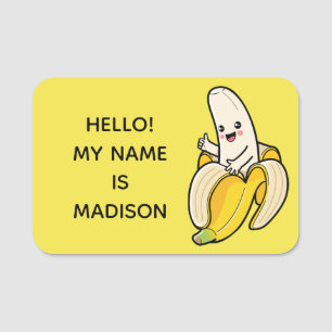 Cute Bananasカスタム文字名タグ 名札