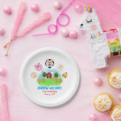 Cute Barn Yard Farm Party Animals ペーパープレート (パーティー)