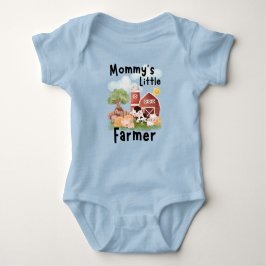 Cute Barnyard Animals Baby Bodysuit ベビーボディスーツ