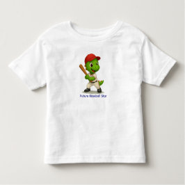 Cute Baseball Dino Shirt トドラーTシャツ