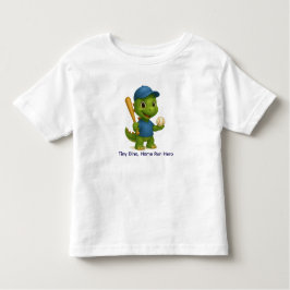 Cute Baseball Dino Shirt for Kids トドラーTシャツ