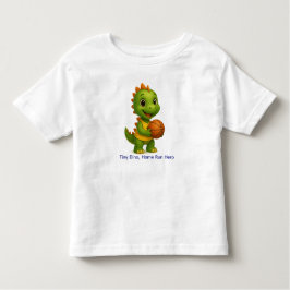 Cute Basketball Dino Shirt for Kids トドラーTシャツ