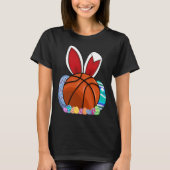 Cute Basketball Easter Egg Bunny For Kids Boys To Tシャツ (正面)