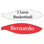 Cute Basketball Sports I Love Basketball Red バスケットボール (パネル)