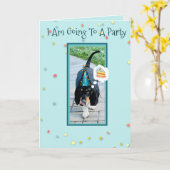 Cute & Bassetオンおもしろい誕生日カード（ケーキ付き） カード (黄色い花)