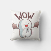 Cute Bat WOW  クッション (正面)