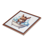 Cute bathtub bathroom donkey タイル (側面)