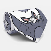 Cute bats Grey and white Cartoon Modern pattern ネクタイ (ロール)