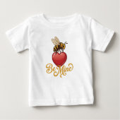 Cute Be Mine Honeycomb  ベビーTシャツ (正面)