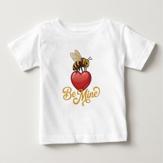 Cute Be Mine Honeycomb  ベビーTシャツ (正面)