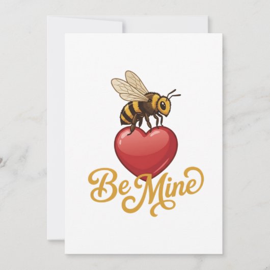 Cute Be Mine Honeycomb  招待状 (正面)