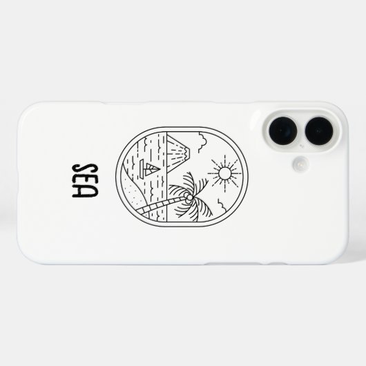 cute beach phone case  Case-Mate iPhoneケース (裏面 (横))