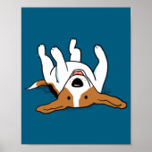 Cute Beagle Cartoon Dog ポスター (正面)