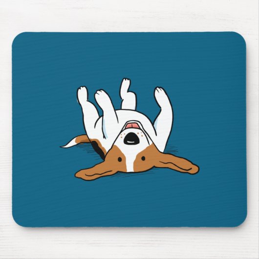 Cute Beagle Cartoon Dog  マウスパッド (正面)