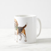 ‏Cute Beagle Dog コーヒーマグカップ (正面右)