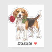 ‏Cute Beagle Dog シール (シート)