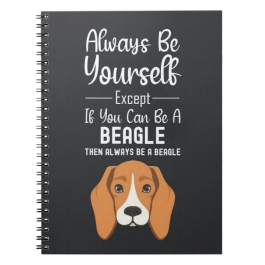 Cute Beagle Gifts Funny Dog Pets Humor Humorous ノートブック (正面)
