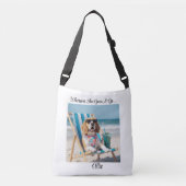 Cute Beagle Personalized Tote Bag クロスボディバッグ (正面)