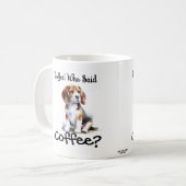 Cute '' Beagle Pup  Brown personaize コーヒーマグカップ (正面左)