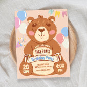 Cute bear  招待状