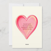 Cute Bear and Heart with name Valentine´s Card  シーズンカード (裏面)