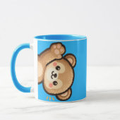 Cute Bear Blue Mug | Kawaii Coffee Cup マグカップ (左)