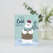 Cute  Bear Calendar 2025 ポストカード (スタンド正面)