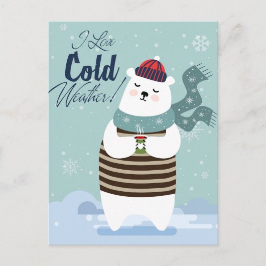 Cute  Bear Calendar 2025 ポストカード (正面)