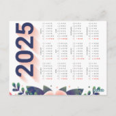 Cute  Bear Calendar 2025 ポストカード (裏面)