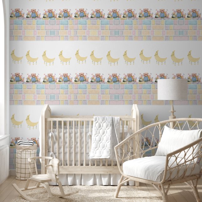 Cute Bear Charming Wall for Kids' Rooms 壁紙 (キッズ)