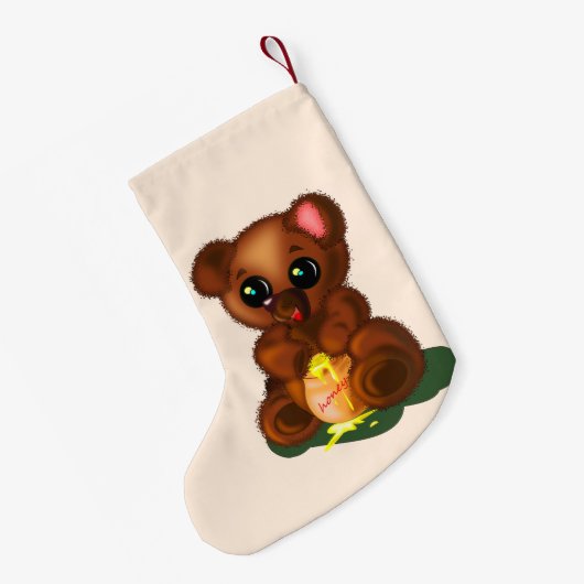 Cute Bear Christmas Stockings スモールクリスマスストッキング (裏面 (吊り時))