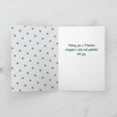 Cute Bear Christmas Tree Drawing Christmas シーズンカード (内部)