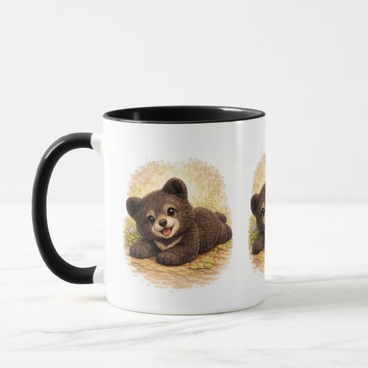 Cute Bear Coffee Mug – Adorable Baby Bear マグカップ (左)