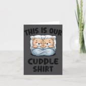 Cute Bear Couple This Is Our Cuddle カード (正面)