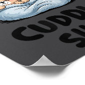 Cute Bear Couple This Is Our Cuddle  ポスター (角)