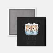 Cute Bear Couple This Is Our Cuddle  マグネット (正面/裏面)