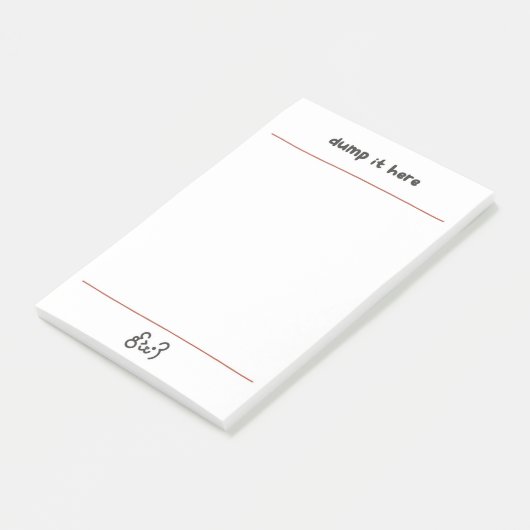 Cute bear dump it here ポストイット (アングル)