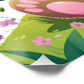 Cute Bear – Glossy Perfect Poster for Kids Room ポスター (コーナー)