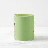 Cute Bear Green Mug | Kawaii Coffee Cup マグカップ (中央)