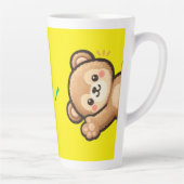 Cute Bear Hi Latte Mug | Kawaii Coffee Cup カフェラテマグ (右)