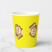 Cute Bear Hi Paper Cups | Kawaii Party Cups 紙コップ (左)