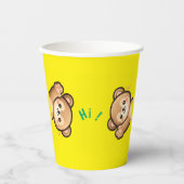 Cute Bear Hi Paper Cups | Kawaii Party Cups 紙コップ (正面)