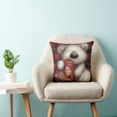 Cute Bear I Love You Custom Monogram Photo クッション (椅子)