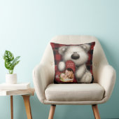 Cute Bear I Love You Grandma Custom Monogram Photo クッション (椅子)