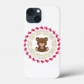 Cute bear in a floral wreath Case-Mate iPhoneケース (裏面)