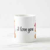 Cute bear in love full of love モーフィングマグカップ (中央)