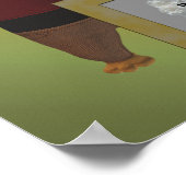 Cute Bear Kids Personalized Door Wall Photo  ポスター (角)